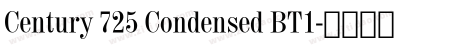 Century 725 Condensed BT1字体转换